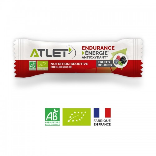 Pack 10 barres fruits rouges bio Atlet