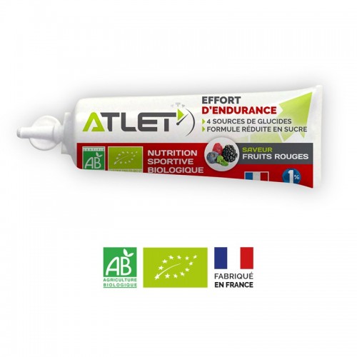 Pack de 10 gels énergétique fruits rouges bio Atlet