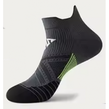 Chaussettes running Top Run Blanche Grise