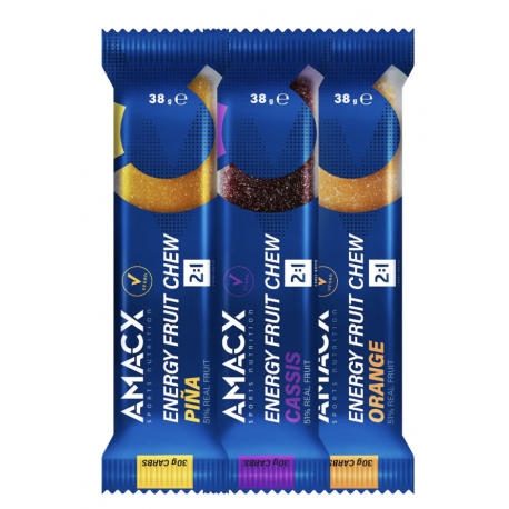 Amacx Energy Fruit Chew Pack 12 barres