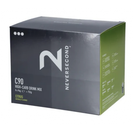 Boisson d'effort Neversecond C90 boite de 8 sachets